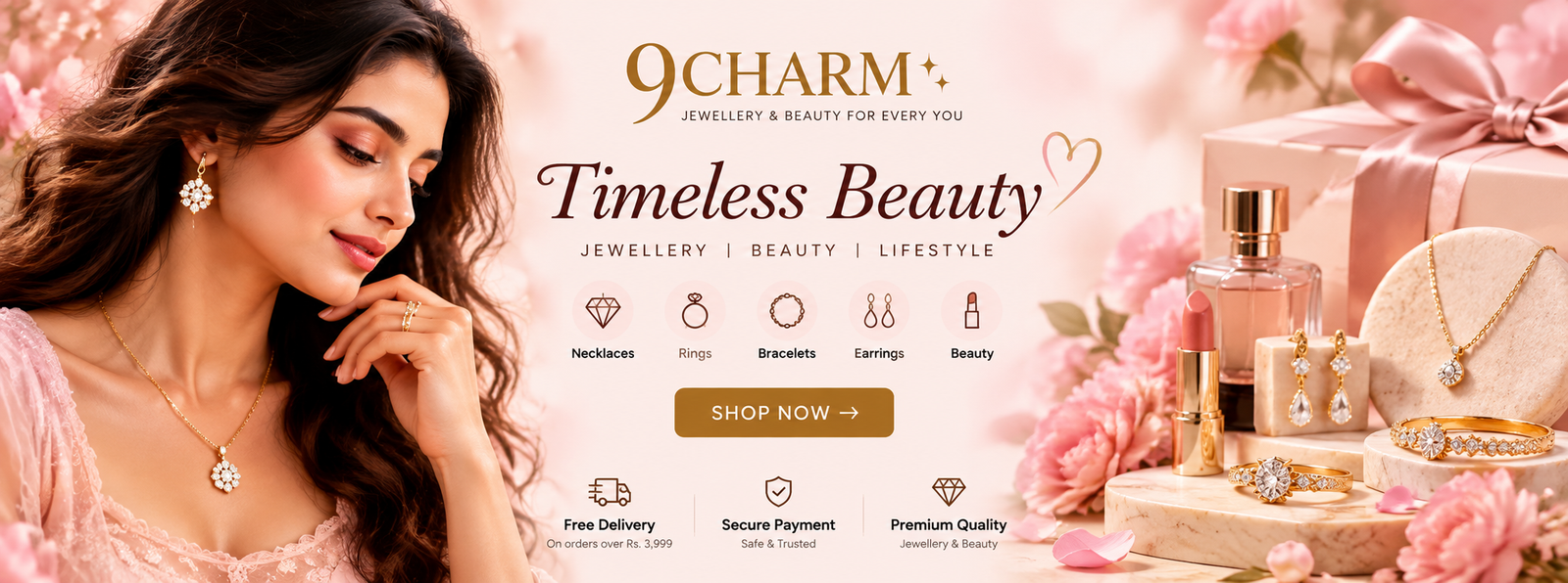 Discover jewelry and beauty offers at 9Charm